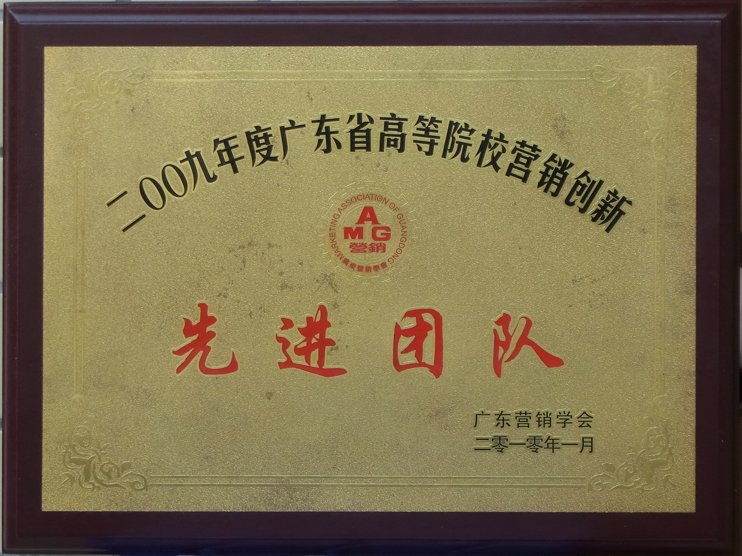 营销创新先进团队奖牌