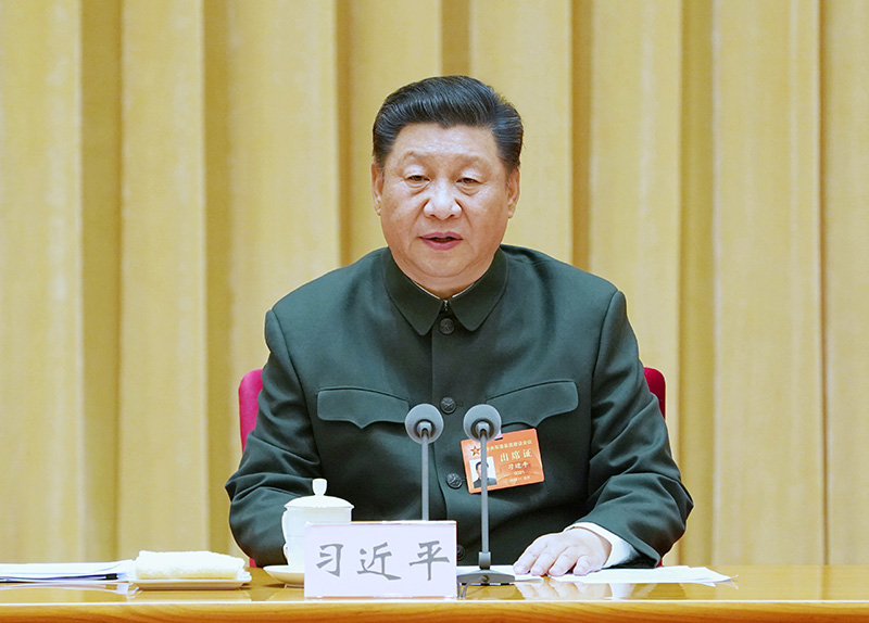 11月8日至10日,中央军委基层建设会议在北京召开。中共中央总书记、国家主席、中央军委主席习近平出席会议并发表重要讲话。新华社记者 李刚 摄