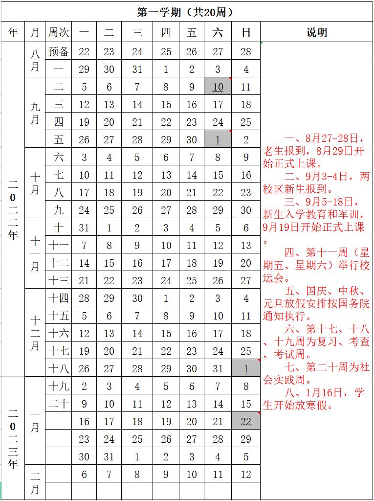 2023广州工商学院寒假时间安排 什么时候放寒假