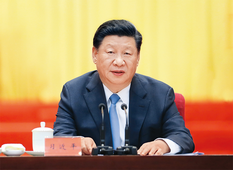 2019年9月20日,中央政协工作会议暨庆祝中国人民政治协商会议成立70周年大会在全国政协礼堂召开。中共中央总书记、国家主席、中央军委主席习近平出席大会并发表重要讲话。 新华社记者 鞠鹏/摄